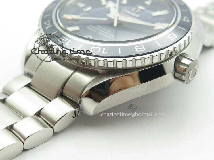 0501 Planet Ocean GMT 42mm V6F Best Edition Blue Bezel Blue Dial On SS Bracelet A ModernLook 8274